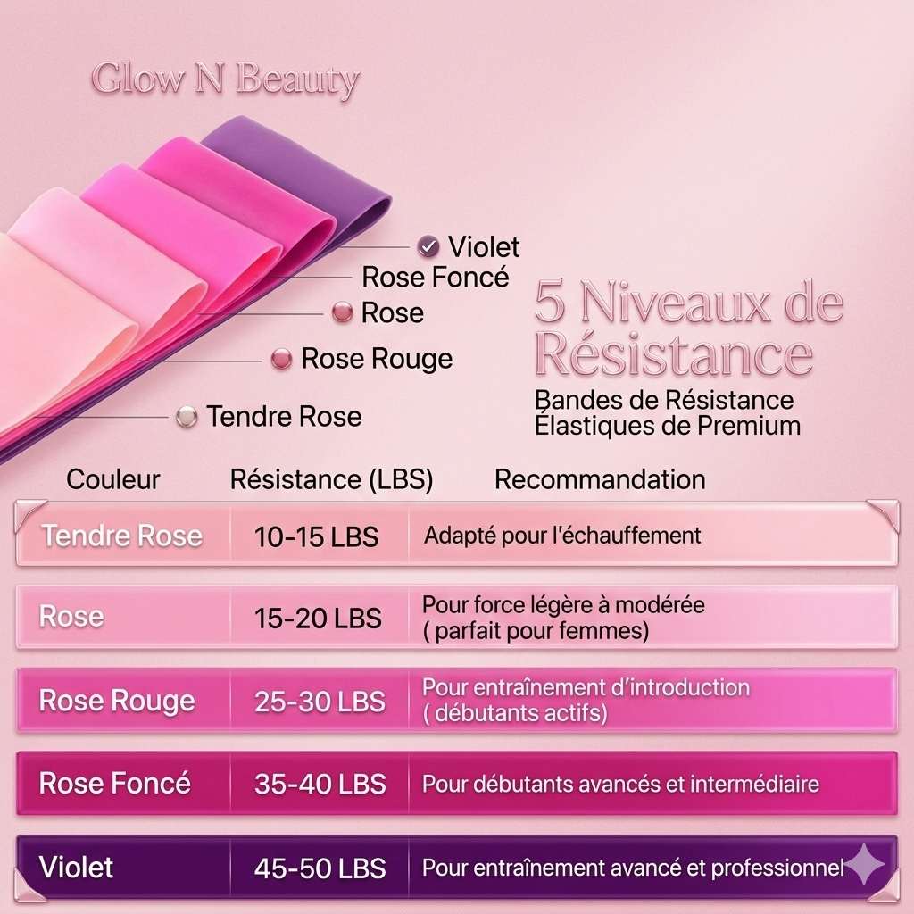 Resistance Bands for Working Out, Elastic Exercice Loop Bands,Yoga Starter Set of Stretch Bands for Booty Legs,Pilates Flexbands